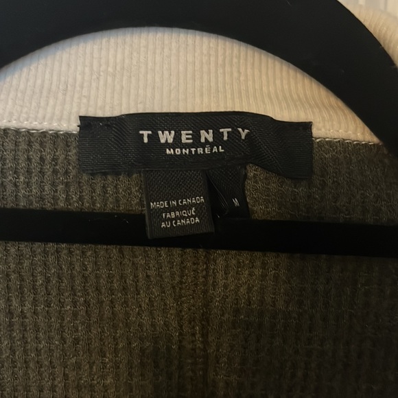 TWENTY MONTREAL Everest Thermal Button-front Romper In Heather Army sz M - Picture 4 of 6